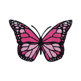 Pinker Schmetterling Patch | Butterfly Aufnäher | Tier, Natur Flicken
