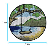Der Patch mit der Maße: 7 x 7 cm