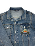 Polizeiauto Patch auf Jeansjacke