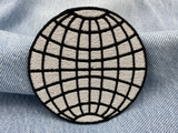 Erde Patch auf blauer Jeans