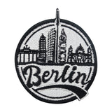 Schwarz weißer Berlin Patch