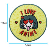 Anime Patch mit der Maße: 7,1 x 7,1 cm
