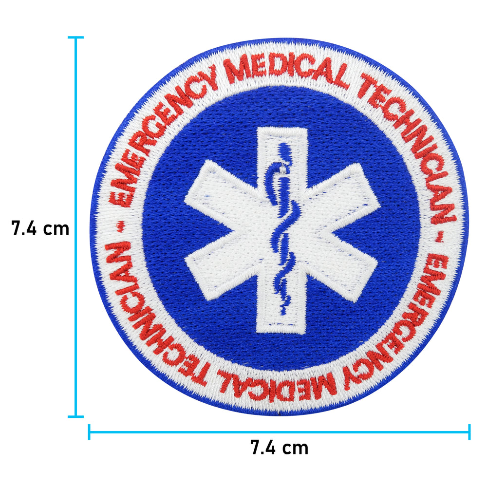 Sanitäter Patch mit der Maße: 7,4 x 7,4 cm