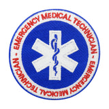 Blau roter Sanitäter EMT Patch