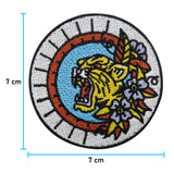Tiger Patch mit der Maße: 7 x 7 cm