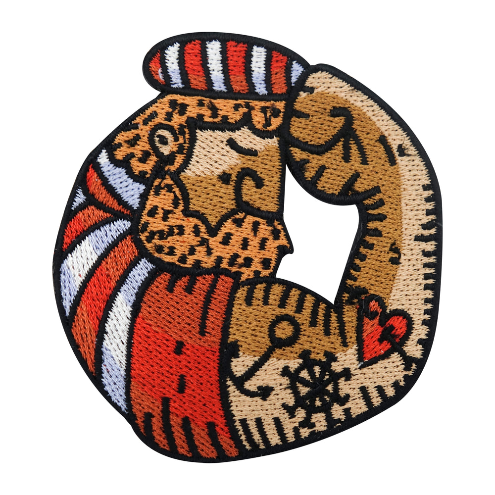 Rot, weiß, beiger Seemann Patch