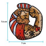 Seemann Patch mit der Maße: 7,6 x 7 cm