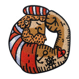 Rot, weiß, beiger Seemann Patch
