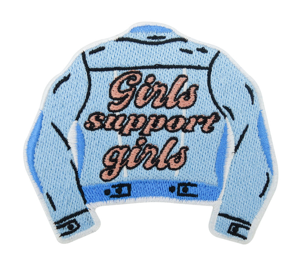 Blauer Girls support Girls Jeansjacken Patch