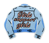 Blauer Girls support Girls Jeansjacken Patch
