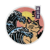 Sonne, Welle & Katze | Meer Klett Patches, Tier Aufnäher, Anime Klettpatches, Japan Badge, Retro Klettpatch, Finally Home