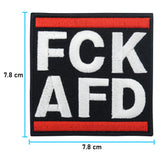 FCK AFD Patch mit der Maße: 7,8 x 7,8 cm