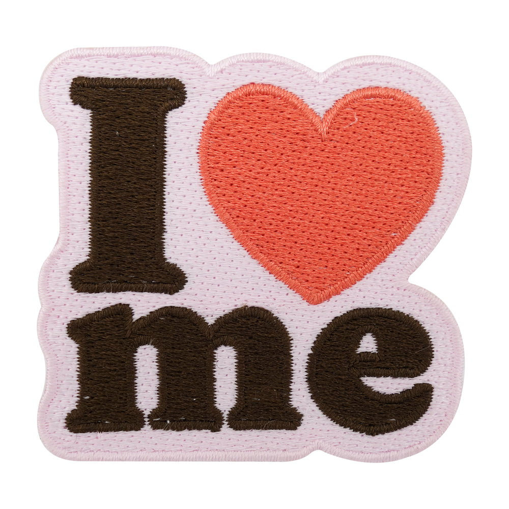 Weiß, schwarzer I Love Me Patch