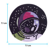 Astronaut Patch mit der Maße: 7,1 x 7,1 cm