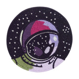 Schwarzer Astronaut im Weltall Patch