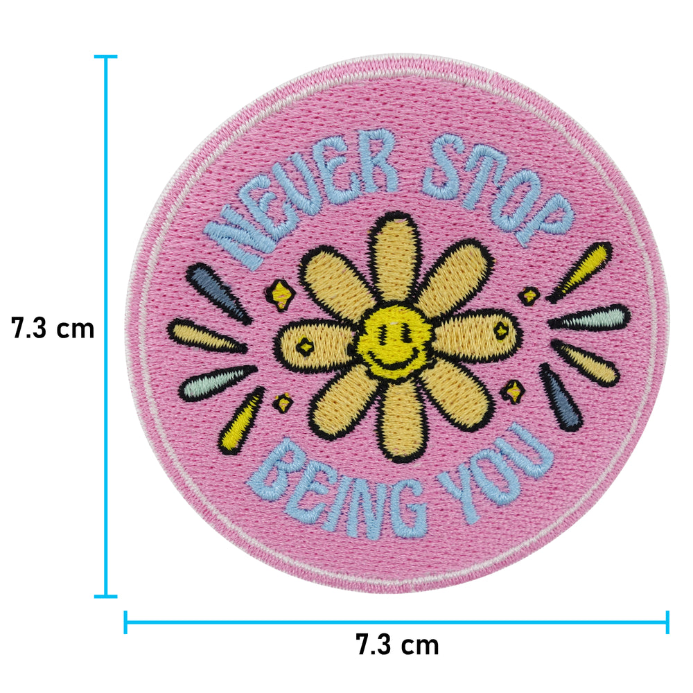 Sonnenblumen Patch mit der Maße: 7,3 x 7,3 cm