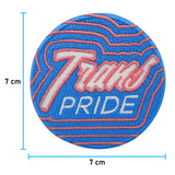 Trans Pride Patch mit der Maße: 7 x 7 cm
