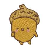 Brauner Kawaii Eichel Patch