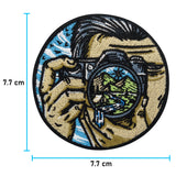 Fotograf Patch mit der Maße: 7,7 x 7,7 cm