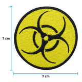 Biohazard Atom Patch mit der Maße: 7 x 7 cm