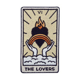 Beiger The Lovers Tarot Karte Patch