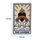 Tarot Karte Patch mit der Maße: 9,2 x 5,4 cm