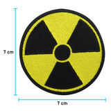Radioaktivität Patch mit der Maße: 7 x 7 cm
