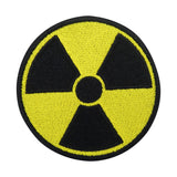 Schwarz-Gelber Radioaktivität Symbol Patch