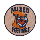 Brauner Herz im Mixer (Mixed Feelings) Patch