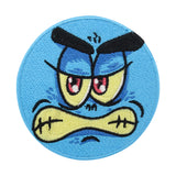 Blauer Monster Gesicht Patch