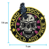 Totenkopf Patch mit der Maße: 7,9 x 7 cm