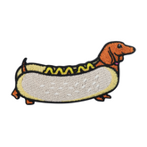 Hot Dog Patch | Lustiger Hunde Flicken | Dachshund DIY Dackel Aufnäher