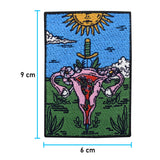 Gebärmutter Patch mit der Maße: 9 x 6 cm