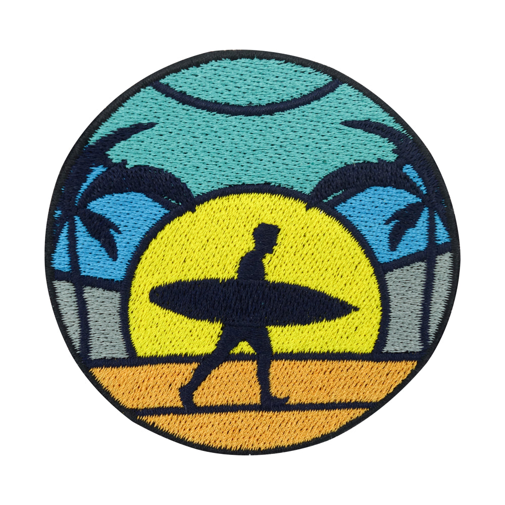 Bunter Surfer am Strand Patch