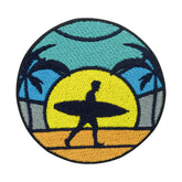 Bunter Surfer am Strand Patch