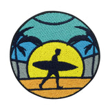 Bunter Surfer am Strand Patch