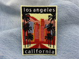 Los Angeles Patch auf blauer Jeans
