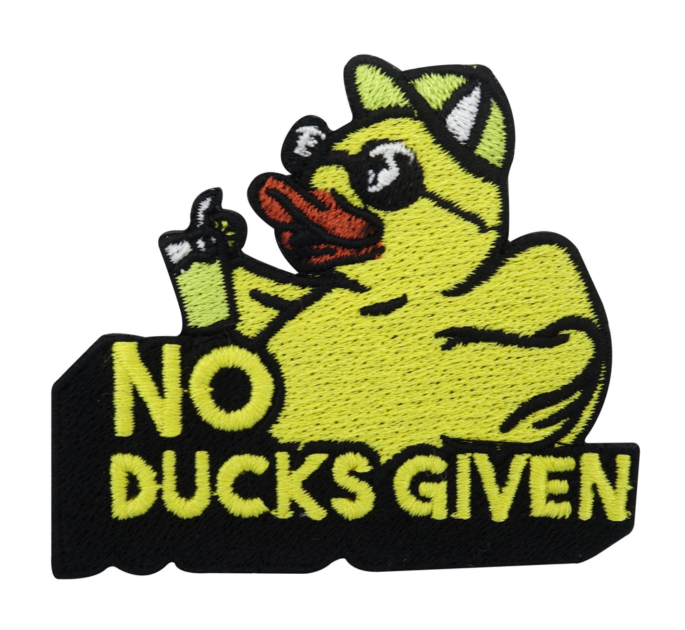 Gelber No Ducks Given Enten Patch