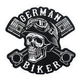 Schwarzer German Biker Totenkopf Patch