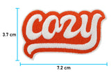 Cozy Patch mit der Maße: 3,7 x 7,2 cm