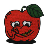 Roter Apfel mit süßem Gesicht Patch