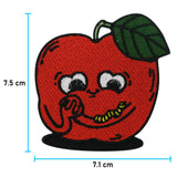Apfel Patch mit der Maße: 7,5 x 7,1 cm