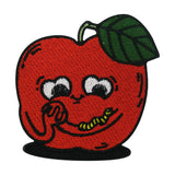 Roter Apfel mit süßem Gesicht Patch