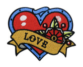 Roter Herz Rosen Love Patch