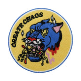 Gelber Create Chaos Wolfskopf Patch