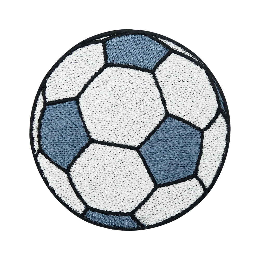Blau-weißer Fußball Patch