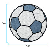 Fußball Patch mit der Maße: 7 x 7 cm