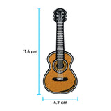 Gitarre Patch mit der Maße: 11,6 x 4,7 cm