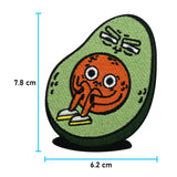 Avocado Patch mit der Maße: 7,8 x 6,2 cm