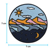 Tag & Nacht Patch mit der Maße: 7 x 7 cm